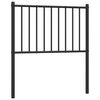 vidaXL Metal Replace Headboard Black 75 cm