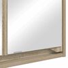 vidaXL Bathroom Mirror Cabinet with Shelf Sonoma Oak 60 x 20 x 60 cm