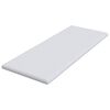 vidaXL Mattress Topper White 70 x 200 x 6 cm Jaquard Fabric
