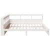 vidaXL Bookcase Bed without Mattress White 180x200 cm Solid Wood Pine