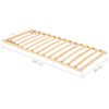 vidaXL Slatted Bed without Mattress Base Adjustable Head 90x200cm