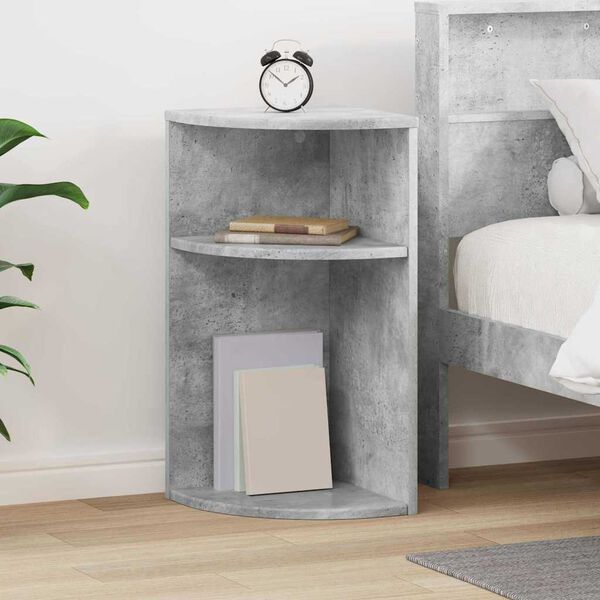 vidaXL End Table Concrete Grey 29.6 x 29.6 x 60 cm Engineered Wood