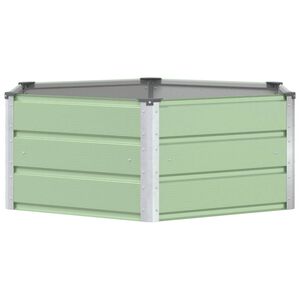 vidaXL Planter Pastel Green 129 x 129 x 45 cm Steel