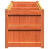 vidaXL Garden Planter Wax Brown 150x50x50 cm Solid Wood Pine