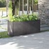 vidaXL Garden Planter Grey 150x50x70 cm Solid Pinewood