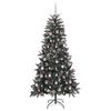 vidaXL Artificial Christmas Tree with 300 LEDs with Stand Green 210 cm