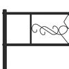 vidaXL Metal Bed Frame without Mattress with Footboard Black 120x190cm