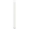 vidaXL Bar Table Legs U-Shaped 2 pcs White 60x(90-91) cm Steel