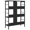 vidaXL Bookshelf Black Oak 82 x 32 x 112 cm Engineered Wood