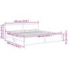 vidaXL Bed Frame Artisan Oak 180 x 200 cm Engineered Wood