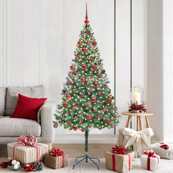 vidaXL Artificial Christmas Tree with Stand Green 180 cm PVC and Steel
