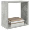 vidaXL Wall Cube Shelves 4 pcs Concrete Grey 30x15x30 cm