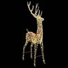 vidaXL 3D Reindeer with 250 LEDs Warm white 180 cm PET