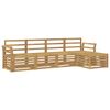 vidaXL Outdoor Sofa Set 5 pcs White 253 x 122.5 x 73 cm