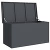 vidaXL Outdoor Storage Box Anthracite 100 x 50.5 x 50 cm Steel