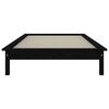 vidaXL Bed Frame without Mattress Black 100x200 cm Solid Wood