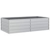 vidaXL Garden Raised Bed | Silver | Galvanized Steel | Large | Garden Raised Bed