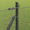 vidaXL Fence Post Grey 100 x 1 m (13 mm mesh) Steel and PVC