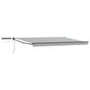 vidaXL Electric Retractable Awning Anthracite and White 4.5 x 3 m
