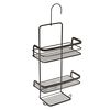 Metaltex 3-tier Douche Rack with Hook Black