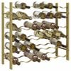 vidaXL Wine Rack for 36 Bottles Gold Metal