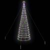 vidaXL LED Christmas Tree with Ground Spikes Multicolour 400 cm Iron