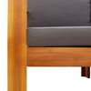 vidaXL 4 Piece Garden Sofa Set with Cushions Solid Wood Acacia