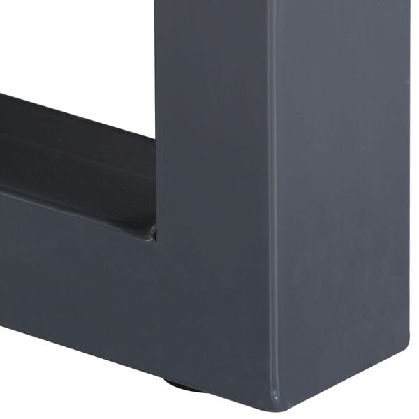 vidaXL Coffee Table with Live Edges Grey 60x60x40 cm Solid Acacia Wood