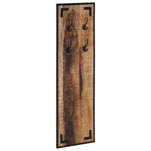 vidaXL Coat Rack 35x8x110 cm Solid Rough Wood Mango