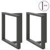 vidaXL Dining Table Legs T-Shaped 2 pcs Anthracite 80x35x(72-73) cm Steel