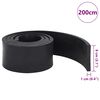 vidaXL Rubber Edge for Snow Plow Black 200x8x1 cm