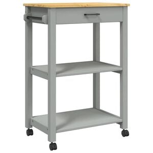 vidaXL Kitchen Trolley "MONZA" 60x40x88,5 cm Solid Wood Pine