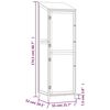 vidaXL Garden Shed White 55x52x174.5 cm Solid Wood Fir