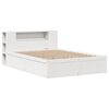 vidaXL Bed Frame without Mattress White 150x200 cm King Size Solid Wood Pine