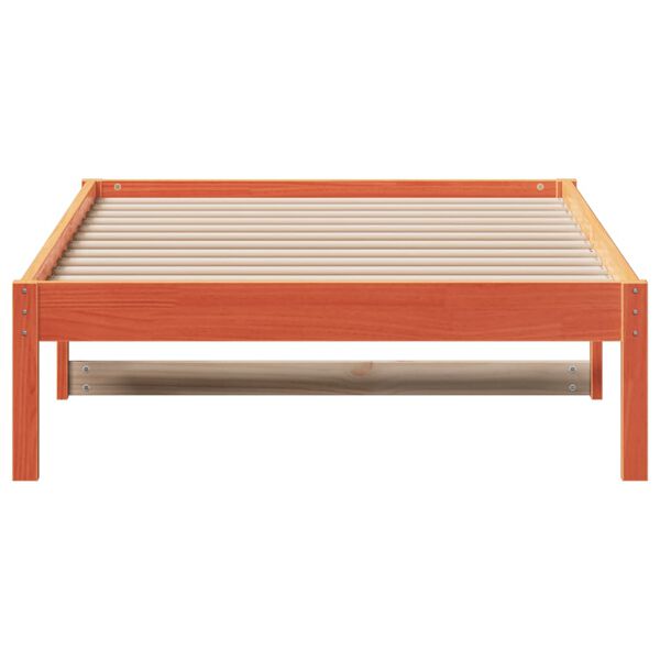 vidaXL Day Bed without Mattress Wax Brown 90x200 cm Solid Wood Pine