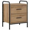 vidaXL Bedside Cabinet Artisan Oak 40 x 30 x 50 cm Engineered Wood