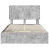 vidaXL Storage Bed Concrete Grey 135 x 190 cm Engineered Wood