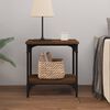 vidaXL Side Table Brown Oak 40x30x42 cm Engineered Wood