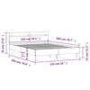 vidaXL Bed Frame with LED without Mattress Sonoma Oak 150x200 cm King Size