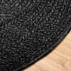 vidaXL Rug ZIZUR Anthracite &Oslash; 200 cm Jute Look Indoor and Outdoor