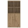 vidaXL Highboard with Doors Artisian Oak 68x37x142 cm Engineered Wood