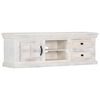 vidaXL TV Cabinet White 120x30x40 cm Solid Mango Wood