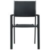 vidaXL Garden Chairs 2 pcs Black Plastic Rattan Look