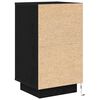 vidaXL Bedside Cabinet with LED Lights&nbsp;Black 38x34x65 cm