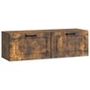 vidaXL Wall-Mounted TV Cabinet Wall-mounted Smoked Oak 98 x 31 x 30 cm