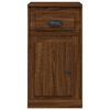 vidaXL Side Cabinet with Drawer Brown Oak 40x50x75 cm Engineered Wood