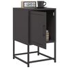 vidaXL Bedside Cabinets 2 pcs Black 36x39x60.5 cm Steel