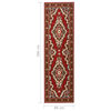 vidaXL Runner Rug BCF Oriental Red 80x300 cm