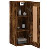 vidaXL Wall Mounted Cabinet Smoked Oak 34.5x34x90 cm Engineered Wood