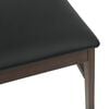 vidaXL Dining Chair 2 pcs Light Brown and Black Solid Rubber Wood